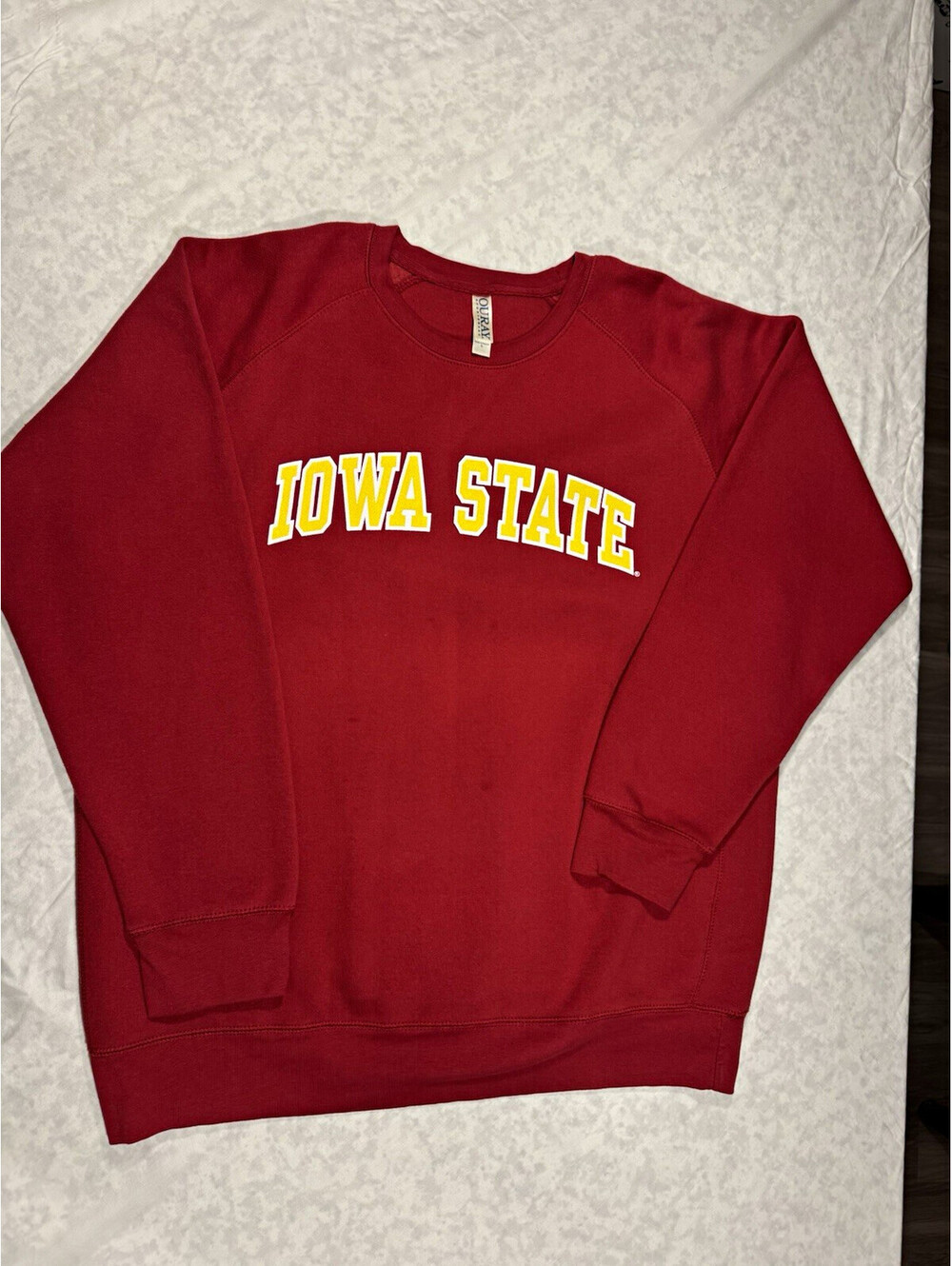 Vintage Y2K Iowa State Cyclones Ouray Sweatshirt Large Red Crewneck